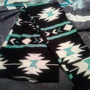 One size aztec print maxi skirt
